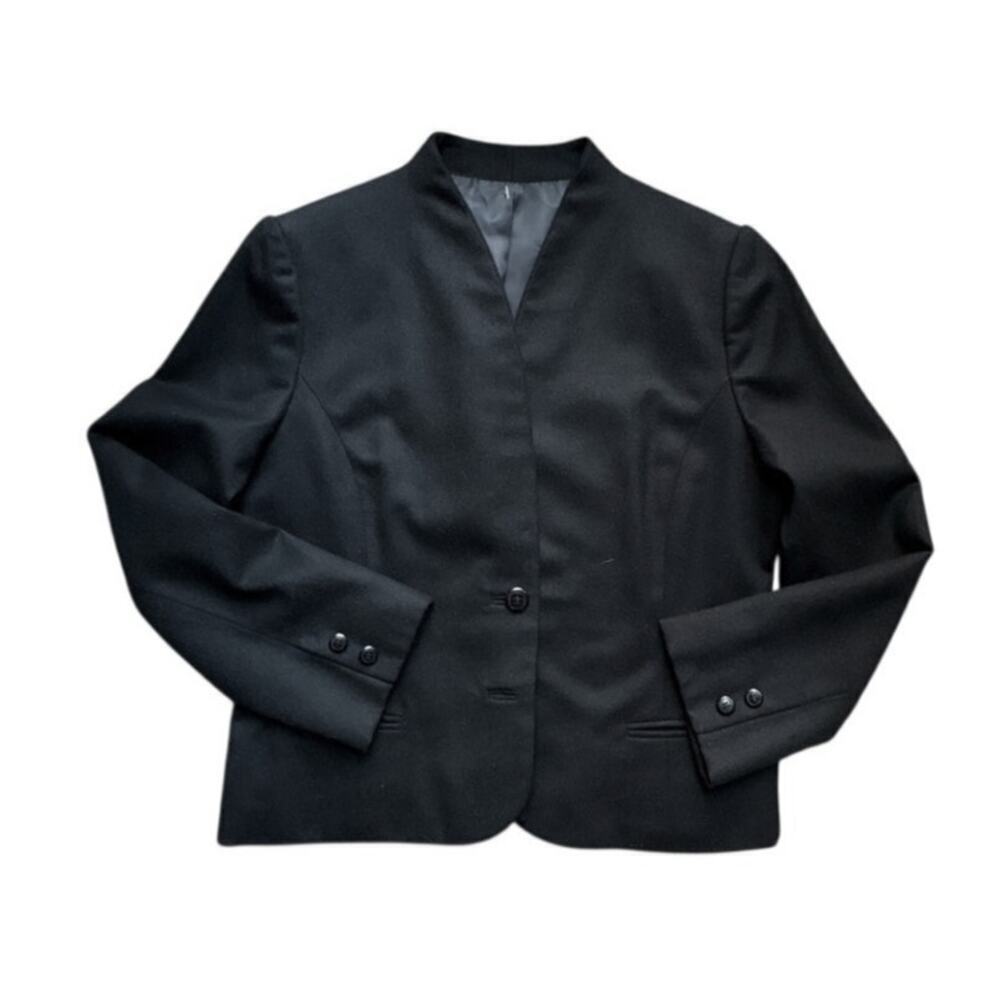 Vintage Bellavista Tome Merino Wool Structured Minimalist Blazer - Small